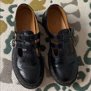 Black Doc Marten Mary Janes